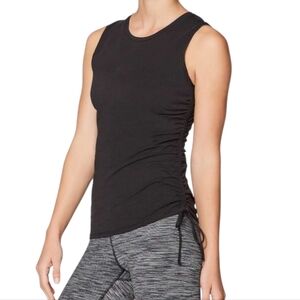 Lululemon Cinch It Tank Black Rel: 8/2017 Sleeveless Pima Cotton Women's size 6